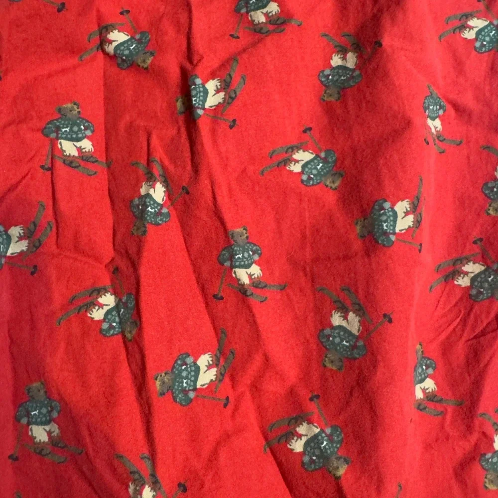 Polo Ralph Lauren Mens Red Skiing Polo Bear Pajama Pants Sleepwear Large